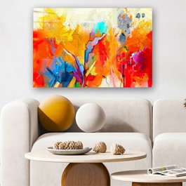 Wallity Cuadro Decorativo de Cristal Templado Multicolor 50 x 70 cm